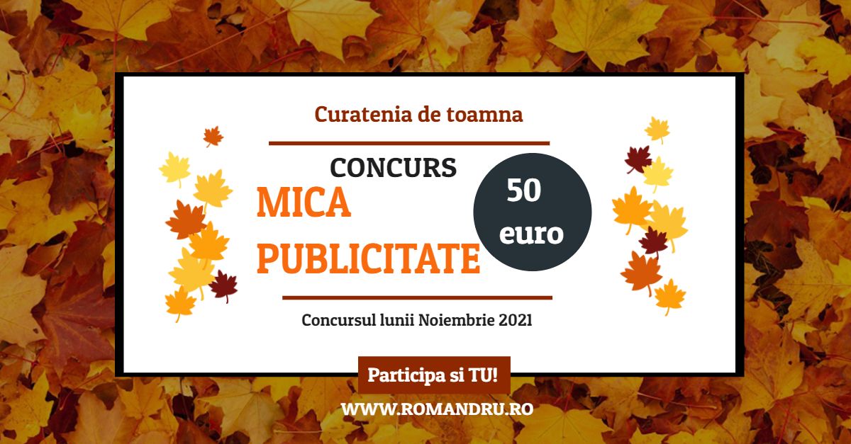 Concurs "Mica publicitate" Noiembrie 2021
