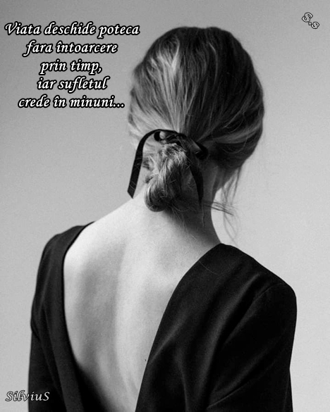 Viața deschide potecă fără întoarcere prin timp, iar sufletul crede în minuni...