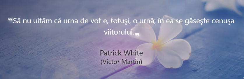 Sa nu uitam... urna de vot